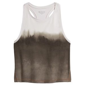 Athleta Shanti Watercolor Tie Dye Crop Tank Large